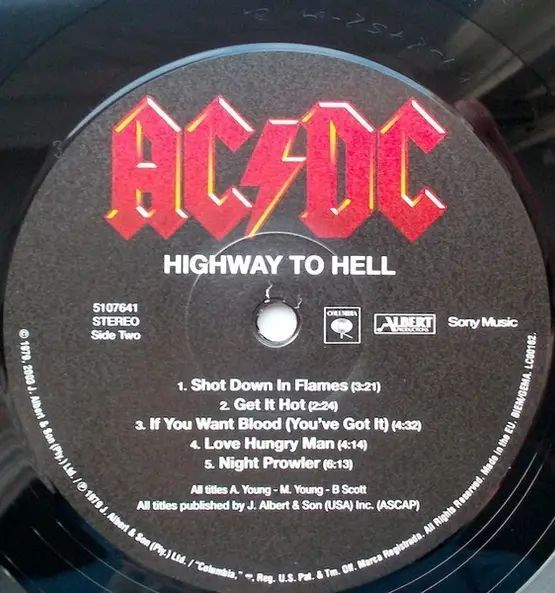 LP AC/DC: HIGHWAY TO HELL LP0035 фото