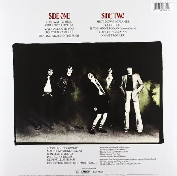 LP AC/DC: HIGHWAY TO HELL LP0035 фото
